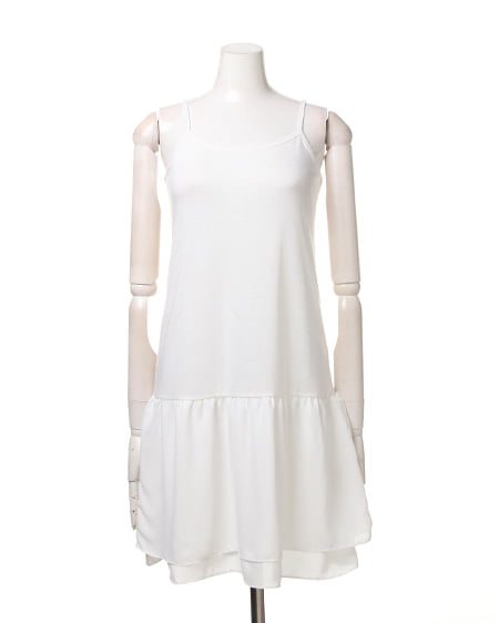 INGNI（イング） オフタートル裾レイヤーニット／OP SET ｸﾞﾚｰ