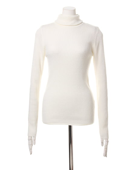 INGNI（イング） リブタートル／ニット ｵﾌﾎﾜｲﾄ