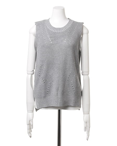 INGNI（イング） 畦ノースリ／ニットA ｸﾞﾚｰ/B