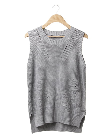 INGNI(イング) 畦ノースリ／ニットA ｸﾞﾚｰ/B