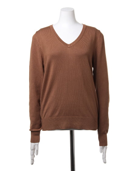 INGNI（イング） Vネックベーシック／ニット ｷｬﾒﾙ