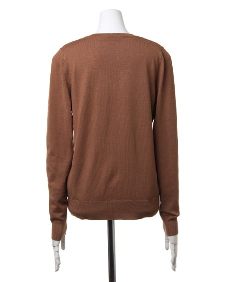 INGNI（イング） Vネックベーシック／ニット ｷｬﾒﾙ