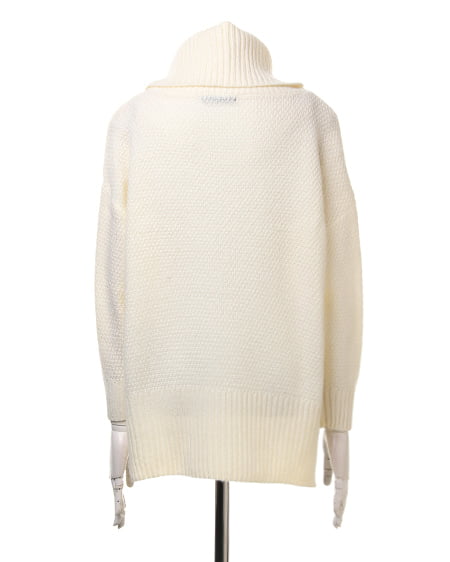 INGNI（イング） ケーブルオフタートルイレヘム／チュニック ｵﾌﾎﾜｲﾄ