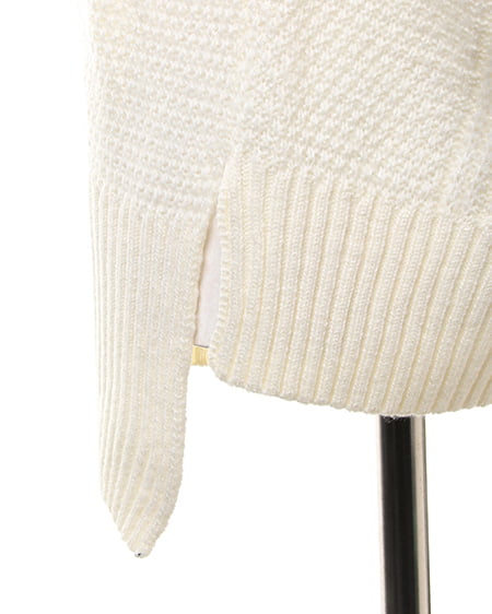 INGNI（イング） ケーブルオフタートルイレヘム／チュニック ｵﾌﾎﾜｲﾄ