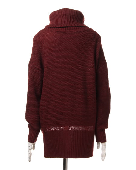 INGNI(イング) ケーブルオフタートルイレヘム/チュニック ボルドー