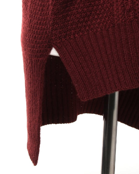 INGNI(イング) ケーブルオフタートルイレヘム/チュニック ボルドー