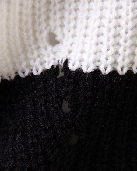 INGNI（イング） 畦オフタートルノースリ／ニット ｵﾌﾎﾜｲﾄ/ｸﾛ