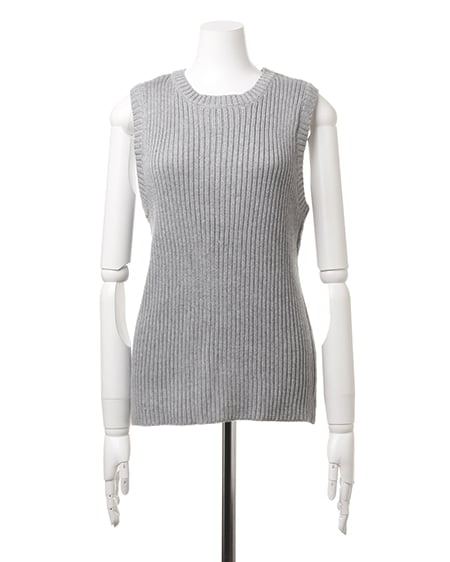 INGNI（イング） ワイドリブ／ニットベスト ｸﾞﾚｰ