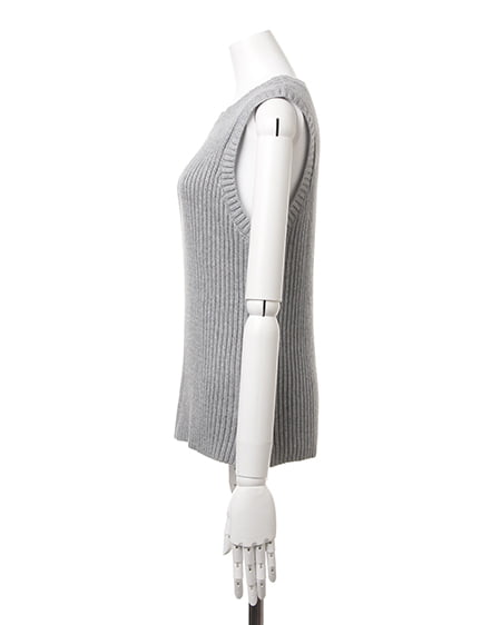 INGNI（イング） ワイドリブ／ニットベスト ｸﾞﾚｰ