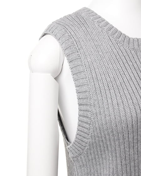 INGNI（イング） ワイドリブ／ニットベスト ｸﾞﾚｰ