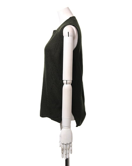 INGNI(イング) 畦ノースリ/ニットB カーキ