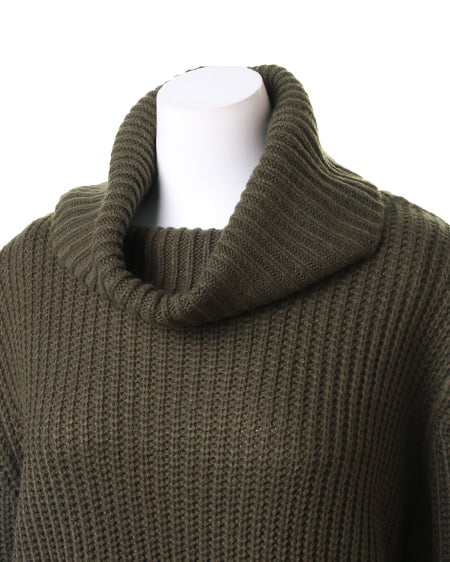 INGNI(イング) 畦オフタートル/ニット カーキ/A