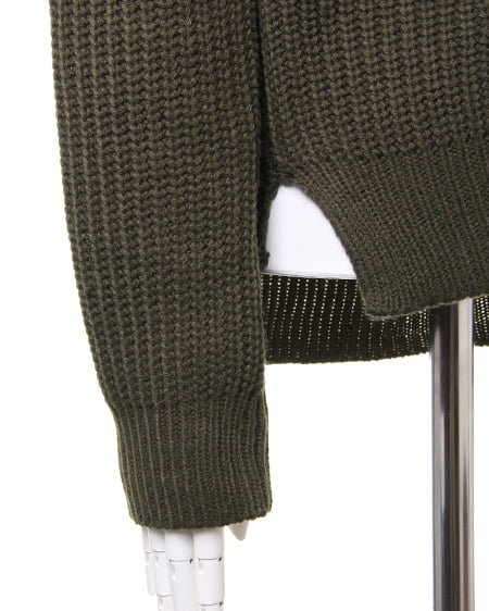 INGNI(イング) 畦オフタートル/ニット カーキ/A