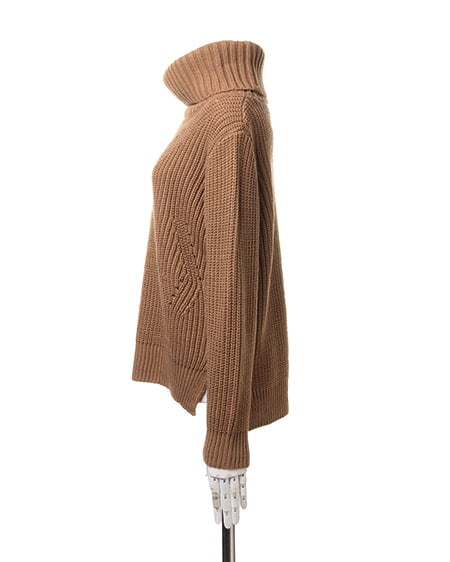 INGNI（イング） 畦オフタートル／ニット ｷｬﾒﾙ