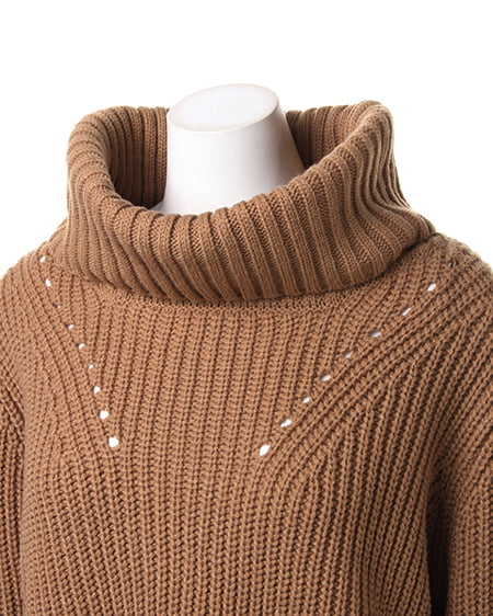 INGNI（イング） 畦オフタートル／ニット ｷｬﾒﾙ