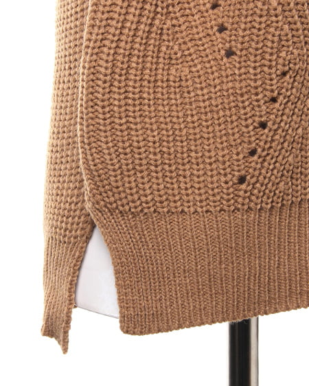 INGNI（イング） 畦オフタートル／ニット ｷｬﾒﾙ