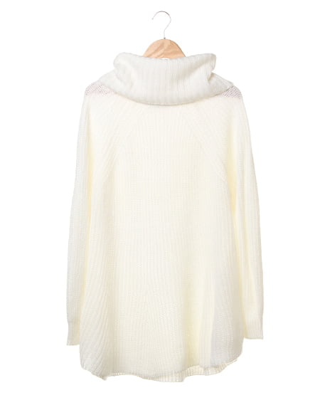 INGNI(イング) 片畦Aライン／ニット ｵﾌﾎﾜｲﾄ