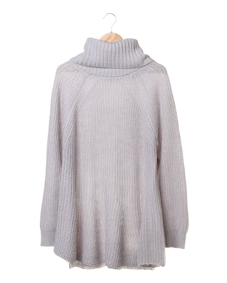 INGNI(イング) 片畦Aライン／ニット ｸﾞﾚｰ