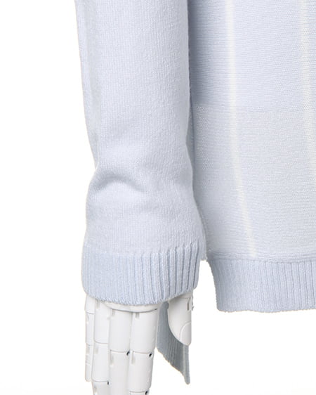 INGNI（イング） ストライプチュニック／ニット ｻｯｸｽ/ｵﾌﾎﾜｲﾄ