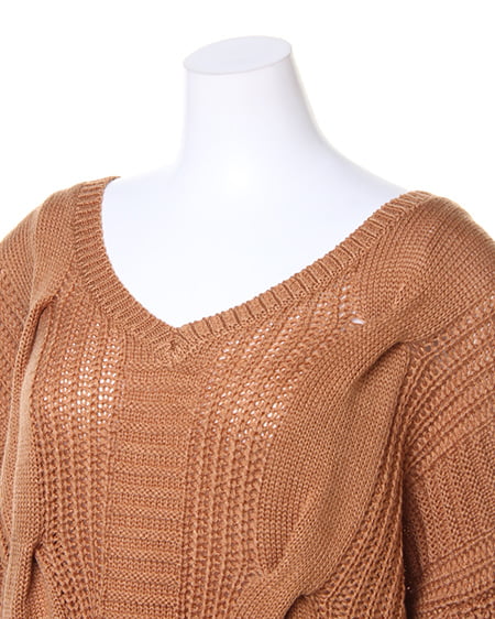 INGNI（イング） ダーリンBACKリボン／チュニック ﾍﾞｰｼﾞｭ