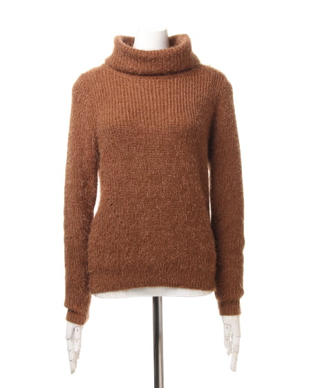 INGNI（イング） フェザーヤーンオフタートル／ニット ｷｬﾒﾙ