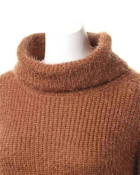 INGNI（イング） フェザーヤーンオフタートル／ニット ｷｬﾒﾙ