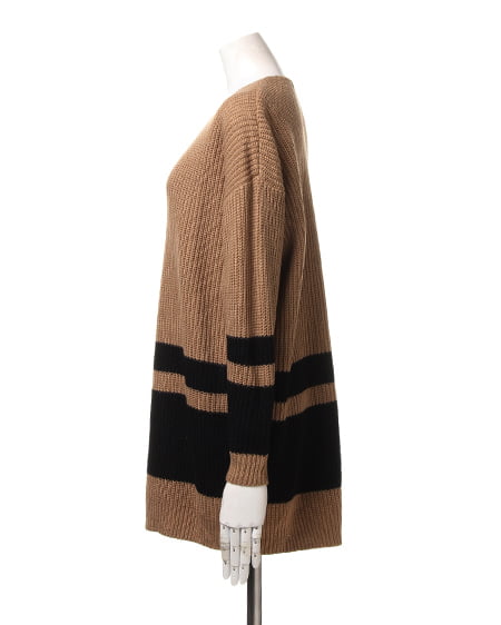 INGNI（イング） 裾ラインV／Nチュニック ｷｬﾒﾙ/ｸﾛ