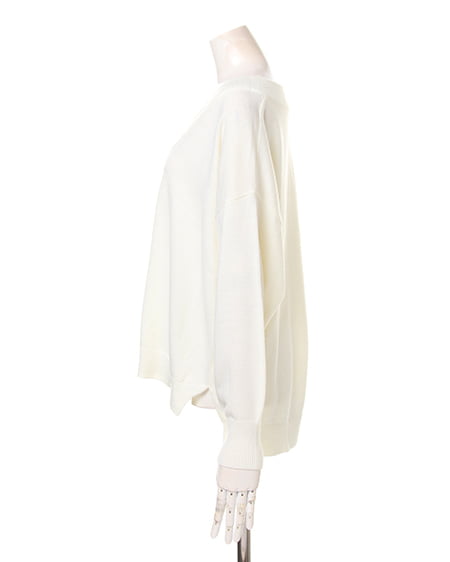 INGNI（イング） 重ねネックイレヘムニット ｵﾌﾎﾜｲﾄ