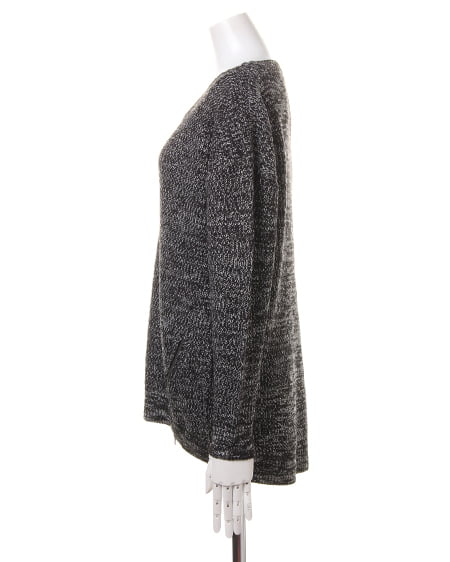 INGNI（イング） 裾ZIP付畦／チュニックB ｸﾛ/ﾓｸ