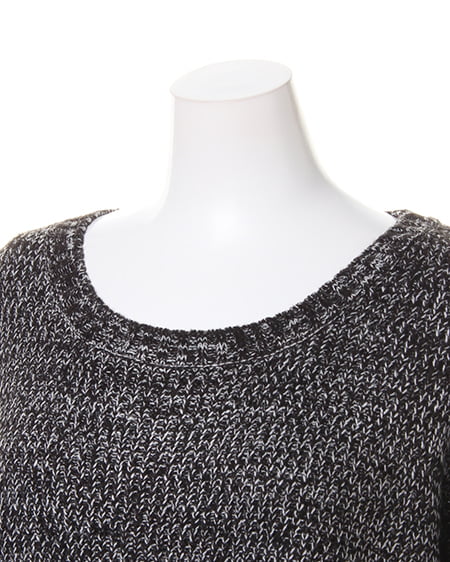 INGNI（イング） 裾ZIP付畦／チュニックB ｸﾛ/ﾓｸ