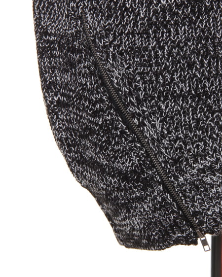 INGNI（イング） 裾ZIP付畦／チュニックB ｸﾛ/ﾓｸ