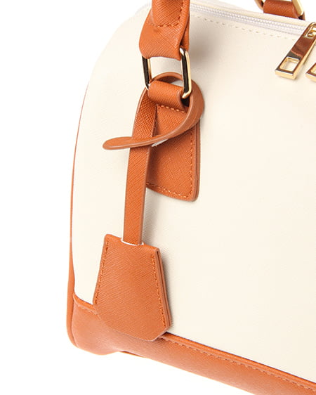 INGNI（イング） 2WAYボストン／BAG ｷｬﾒﾙ/ｵﾌﾎﾜｲﾄ