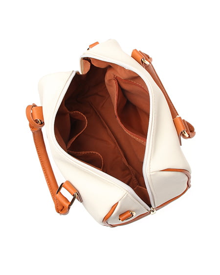 INGNI（イング） 2WAYボストン／BAG ｷｬﾒﾙ/ｵﾌﾎﾜｲﾄ