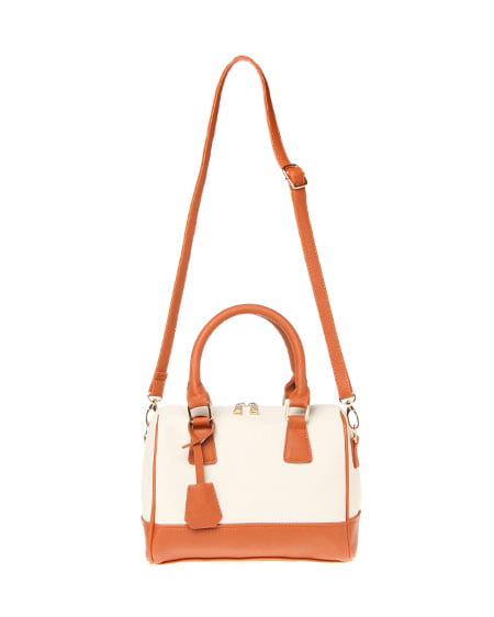 INGNI（イング） 2WAYボストン／BAG ｷｬﾒﾙ/ｵﾌﾎﾜｲﾄ