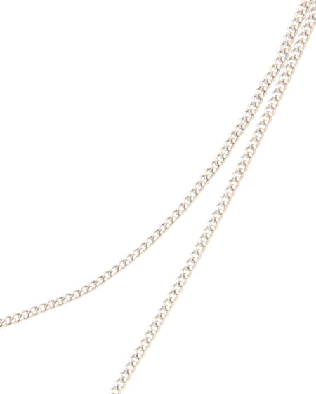 INGNI（イング） タッセル＋メタルパイプ2連／ネックレス ｼﾙﾊﾞｰ