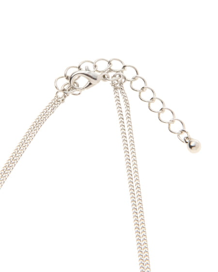 INGNI（イング） タッセル＋メタルパイプ2連／ネックレス ｼﾙﾊﾞｰ