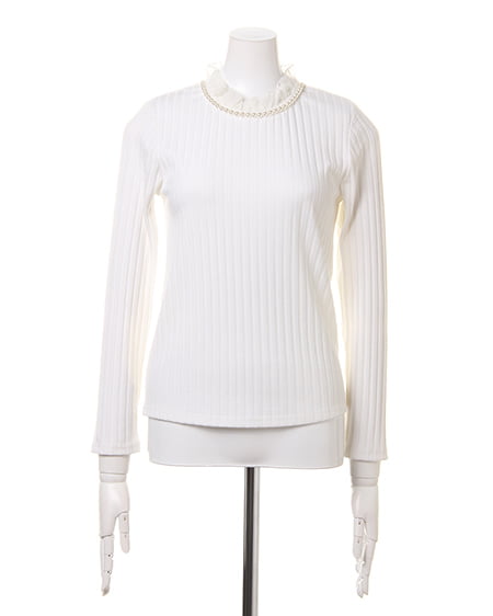 INGNI（イング） スタンドフリル／TOPS ｵﾌﾎﾜｲﾄ