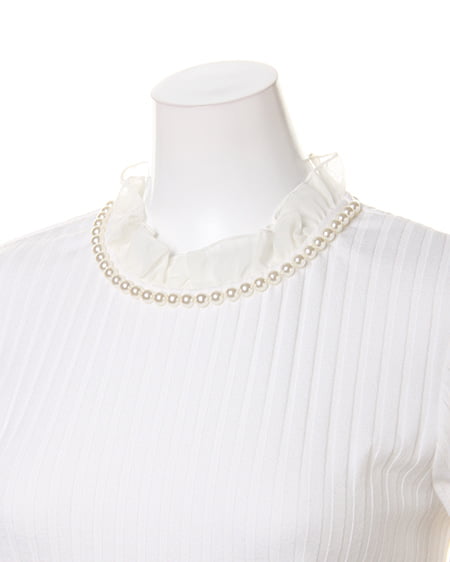 INGNI（イング） スタンドフリル／TOPS ｵﾌﾎﾜｲﾄ