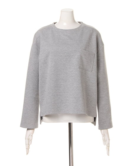 INGNI（イング） Wフェイス袖広／トップス ｸﾞﾚｰ/ﾁｬｺｰﾙｸﾞﾚｰ