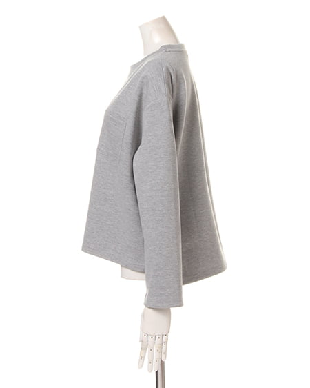 INGNI（イング） Wフェイス袖広／トップス ｸﾞﾚｰ/ﾁｬｺｰﾙｸﾞﾚｰ