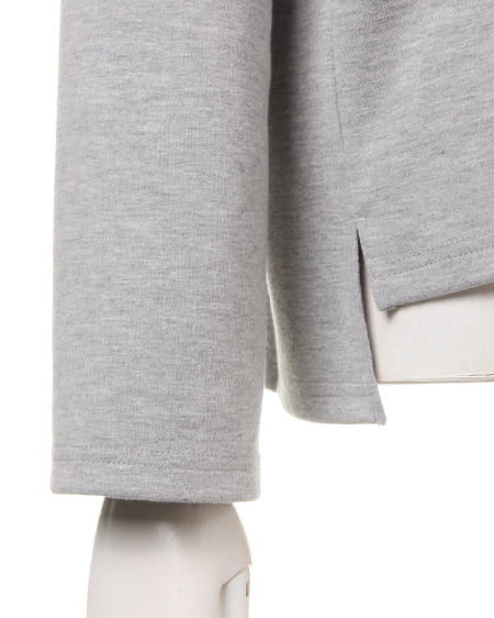 INGNI（イング） Wフェイス袖広／トップス ｸﾞﾚｰ/ﾁｬｺｰﾙｸﾞﾚｰ