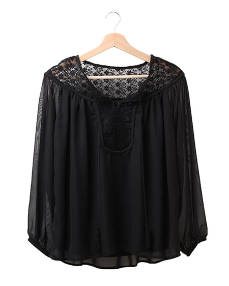 レース切替シフォン／TOPS