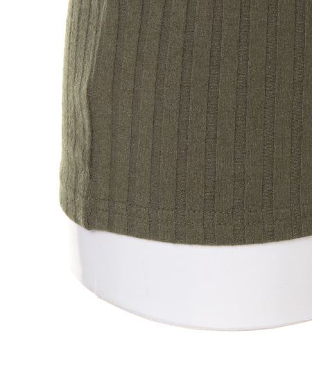 INGNI（イング） ワイドリブ装飾付ハイネック長袖／TOPS ｶｰｷ