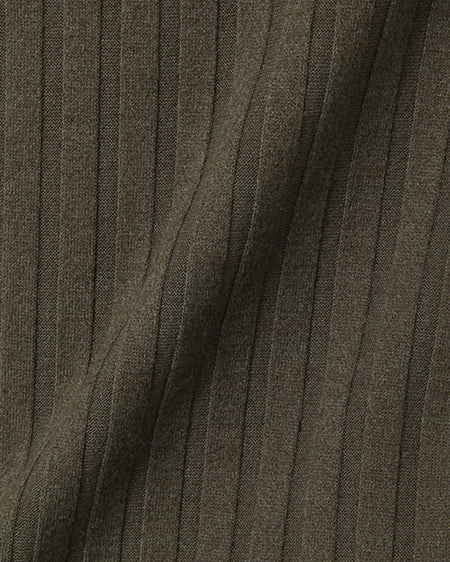 INGNI（イング） ワイドリブ装飾付ハイネック長袖／TOPS ｶｰｷ