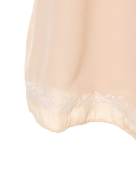 INGNI（イング） 刺繍ジョゼット／ポンチョ ﾍﾞｰｼﾞｭ