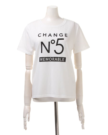 INGNI（イング） NO5／Tシャツ ｵﾌﾎﾜｲﾄ