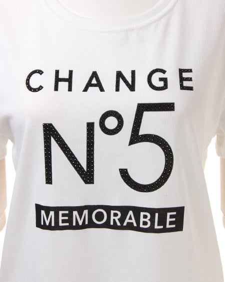 INGNI（イング） NO5／Tシャツ ｵﾌﾎﾜｲﾄ