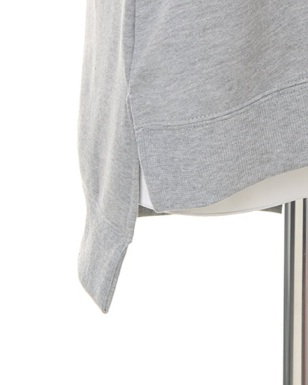 INGNI（イング） 裏毛イレヘムVネック ｸﾞﾚｰ/ﾓｸ