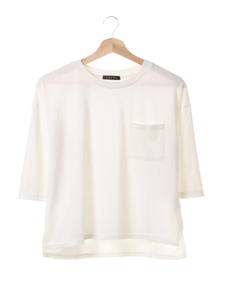 肉厚天竺ポケ付／Tシャツ