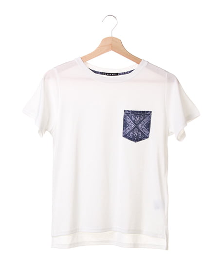 柄ポケット／Tシャツ